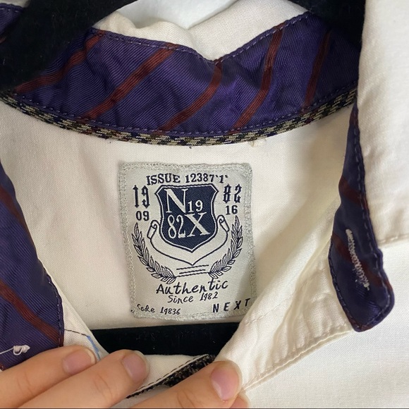 Boy’s Next vintage embroidered white button down - Picture 4 of 12